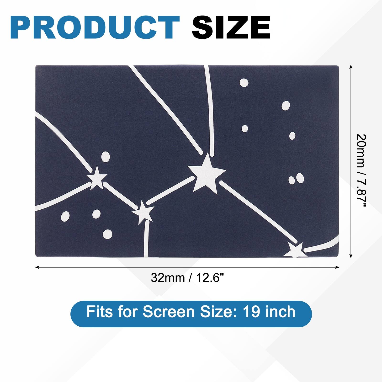 PRODUCT SIZE  
20mm / 7.87"  
32mm / 12.6"  

Fits for Screen Size: 19 inch