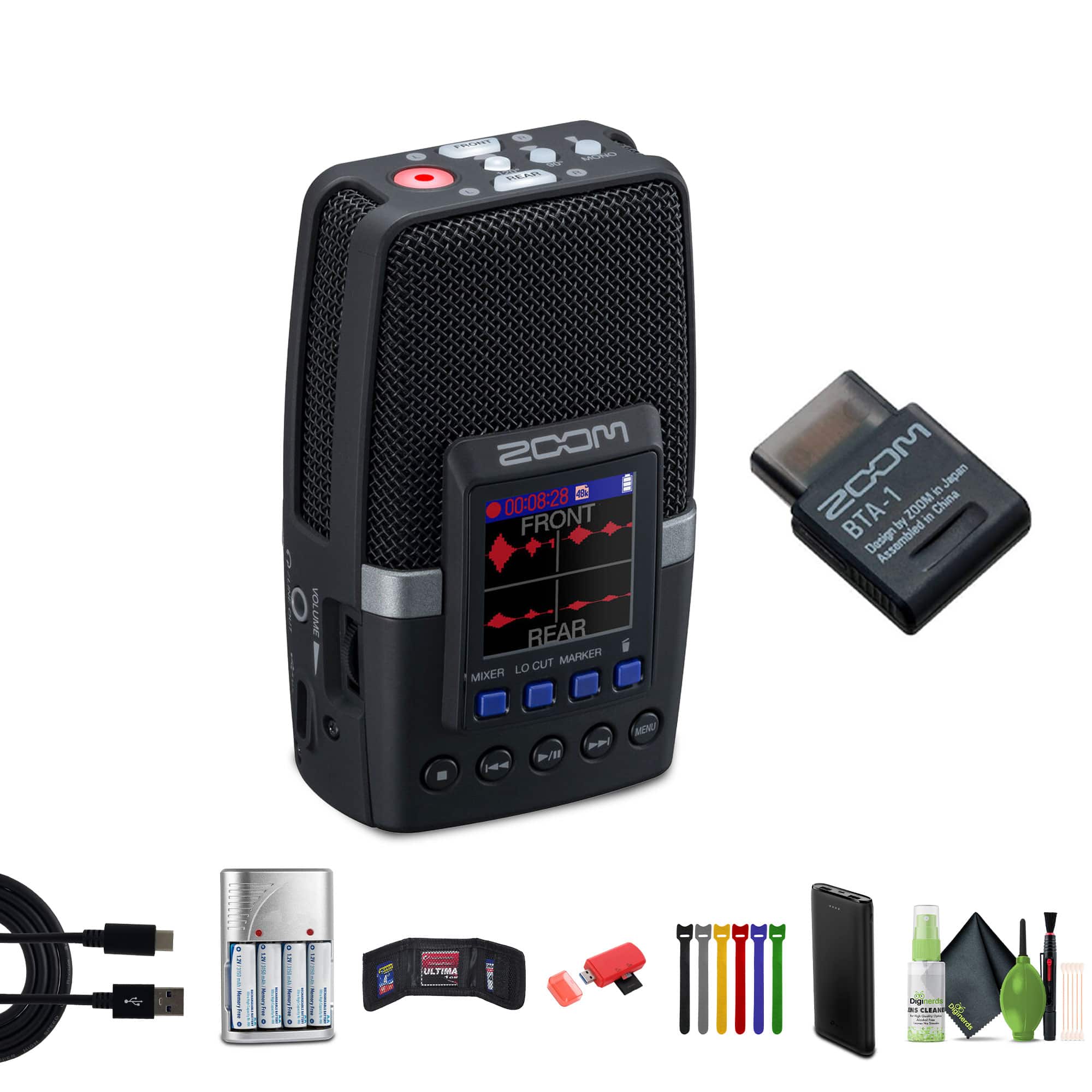 Zoom - H2essential Multi-Mic Handy Recorder, Bundle
