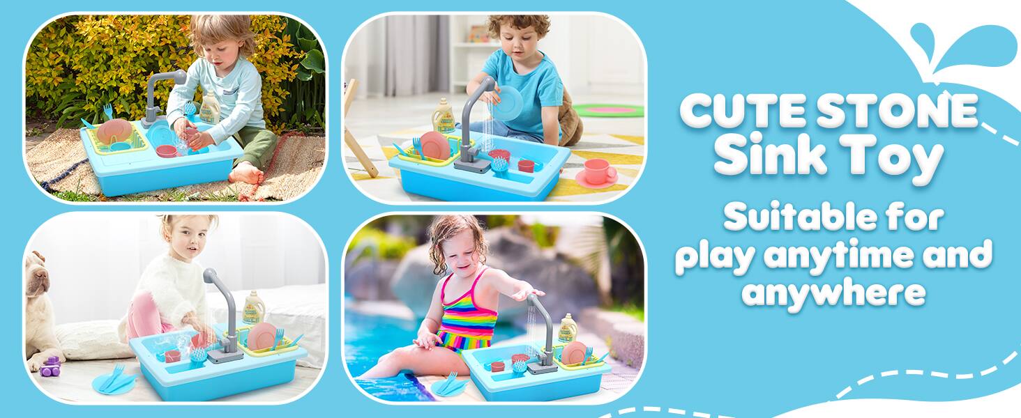 CUTE STONE Sink Toy  
Suitable for play anytime and anywhere
