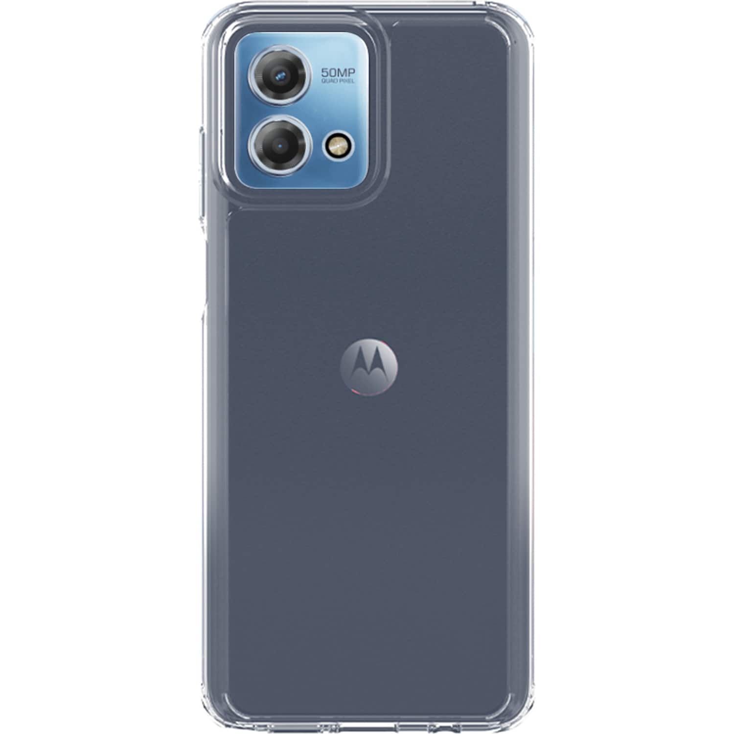 Front. SaharaCase - Hybrid-Flex Hard Shell Series Case for Motorola G Stylus 5G (2023) - Clear.