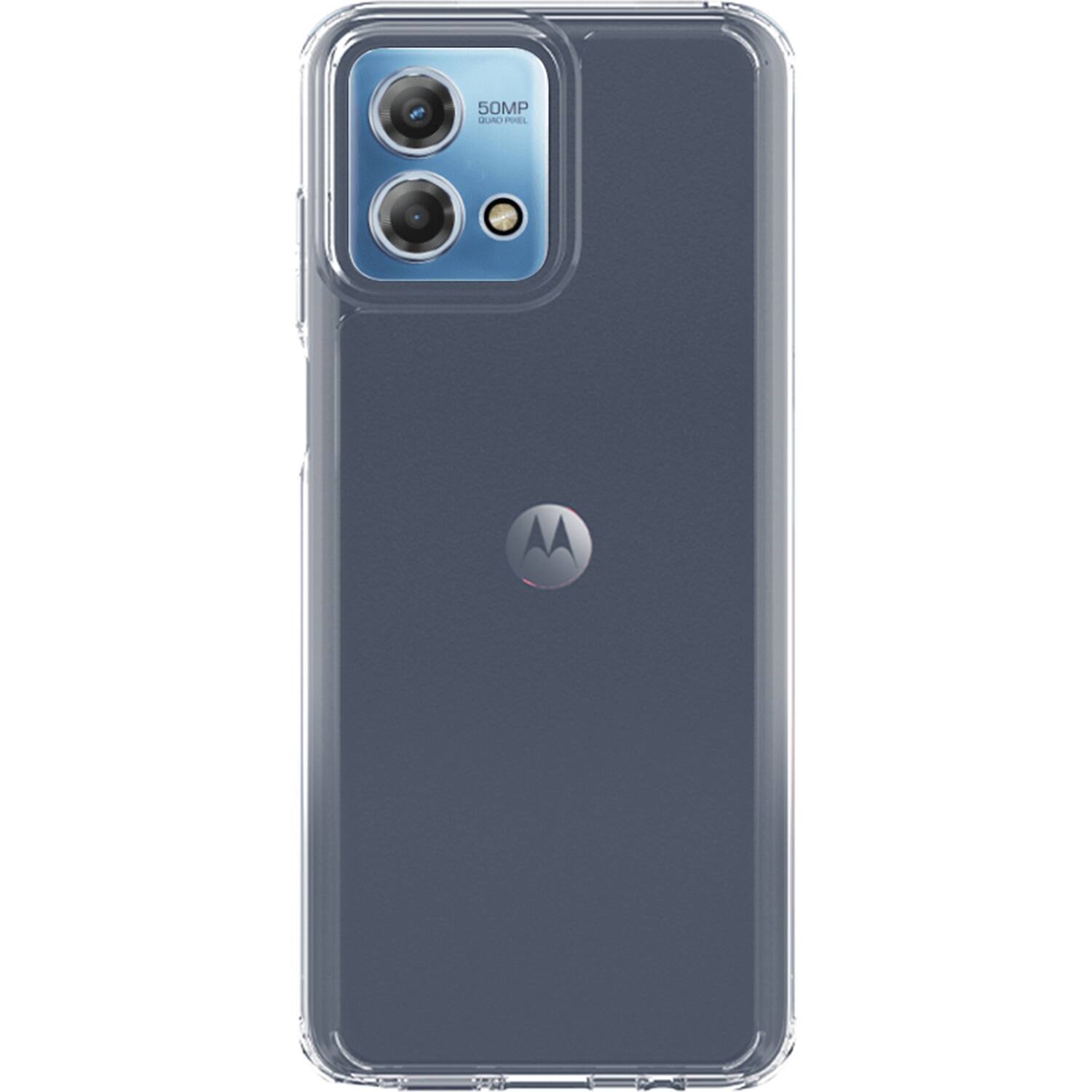 Front. SaharaCase - Hybrid-Flex Hard Shell Series Case for Motorola G Stylus 5G (2023) - Clear.