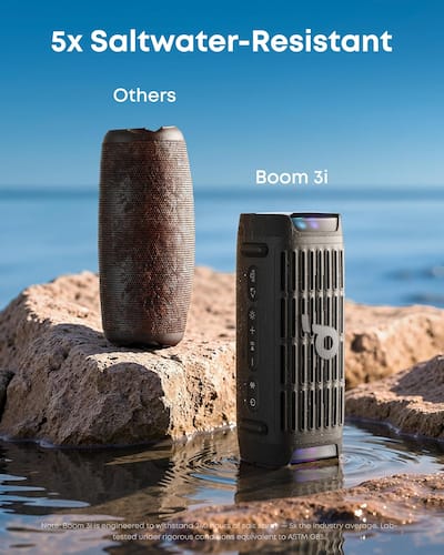 Soundcore by Anker Boom 3i Rugged Outdoor Portable Bluetooth Soundcore by Anker Boom 3i Rugged Outdoor Portable Bluetooth