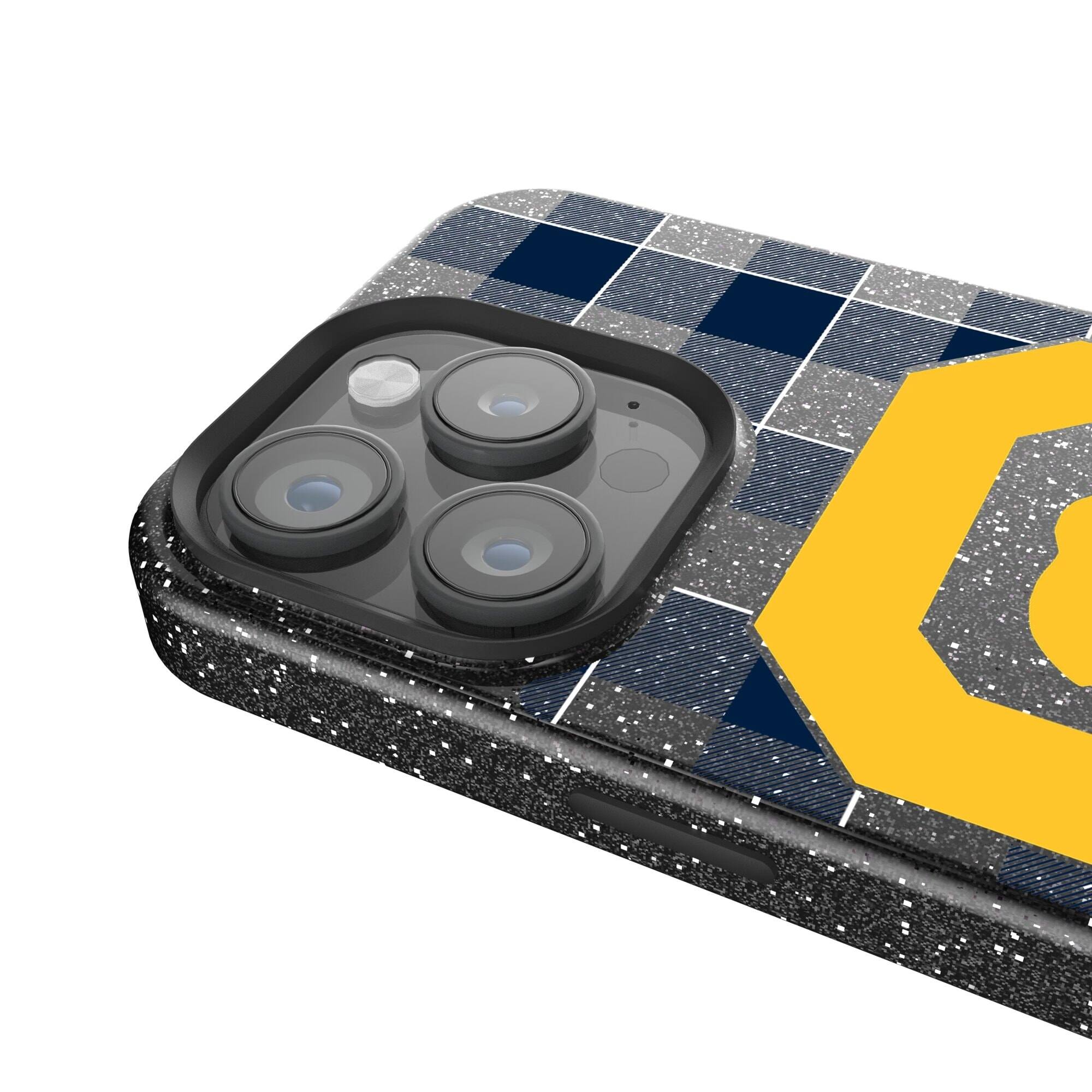Alt View 2. Keyscaper - Cal Bears Plaid Bling iPhone Case - 16 - Black.