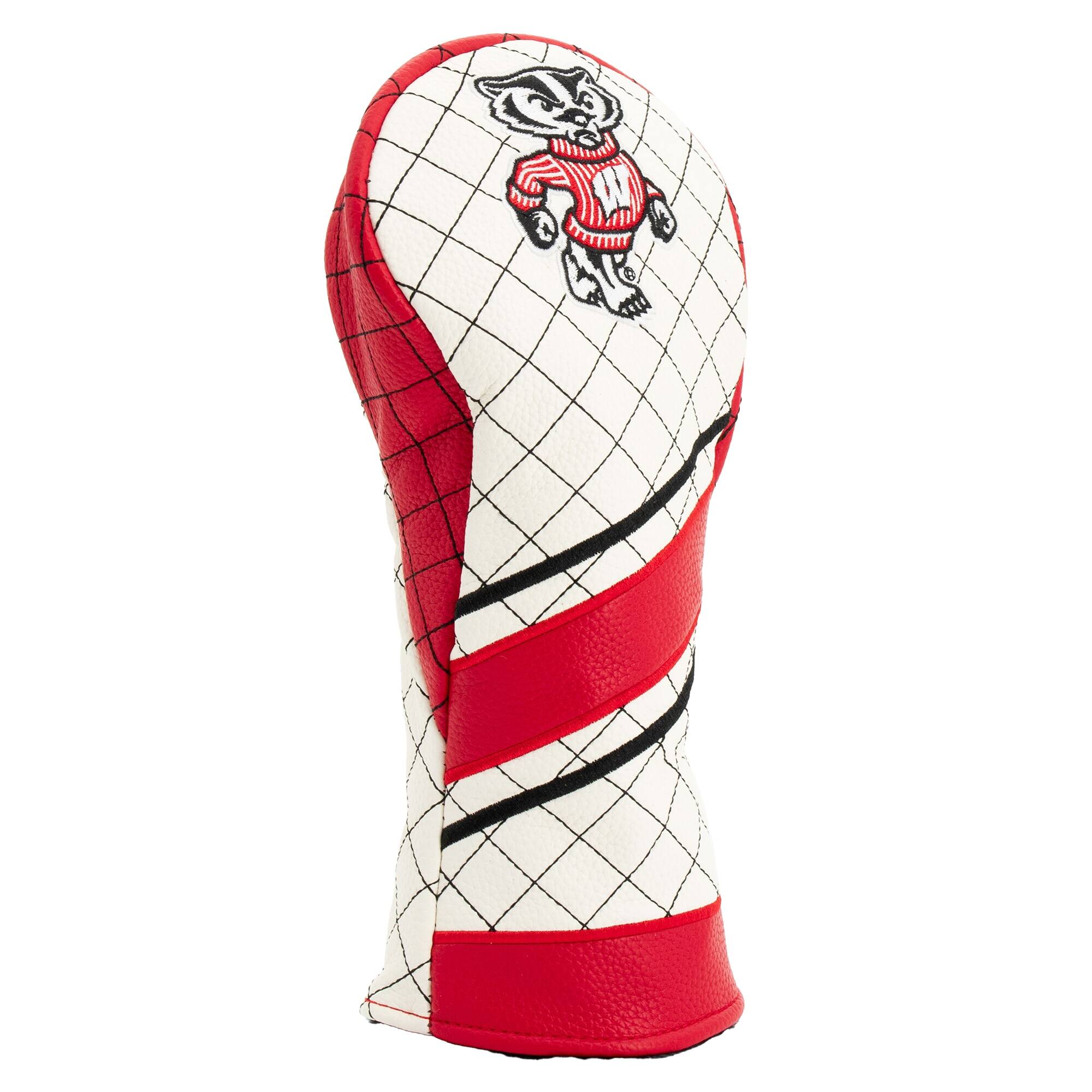 Alt View 2. Team Golf - Wisconsin Badgers Striped Quilted Fairway Headcover - Multicolor.