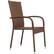 Left. Patio Sense - Wicker Chairs (Set of 4) - Brown.