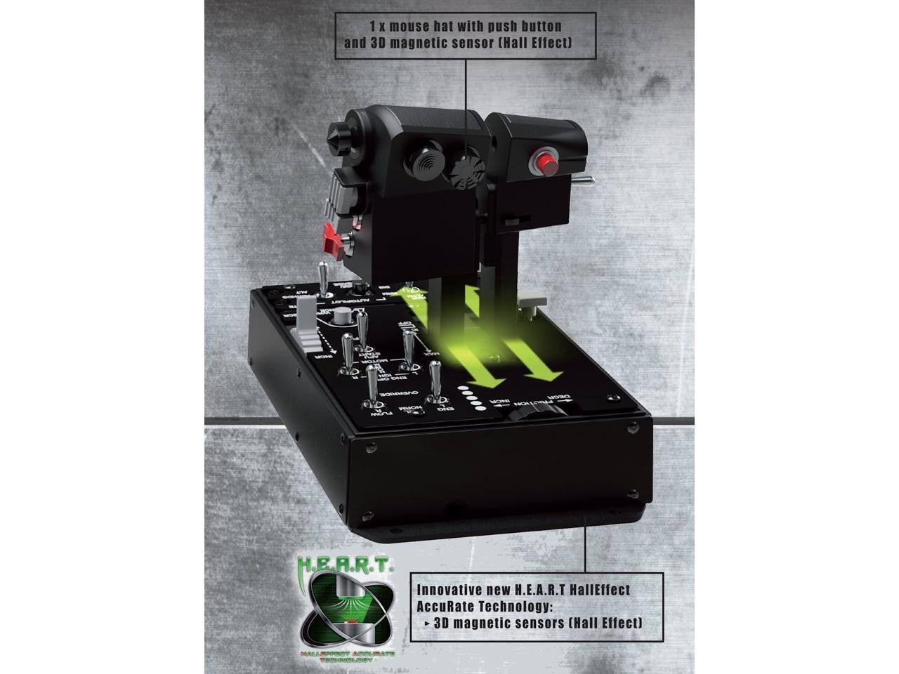 1 x mouse hat with push button and 3D magnetic sensor (Hall Effect)

VEOSL - E.A.R.T. Innovative new H.E.A.R.T HallEffect AccuRate Technology:
- 3D magnetic sensors (Hall Effect)