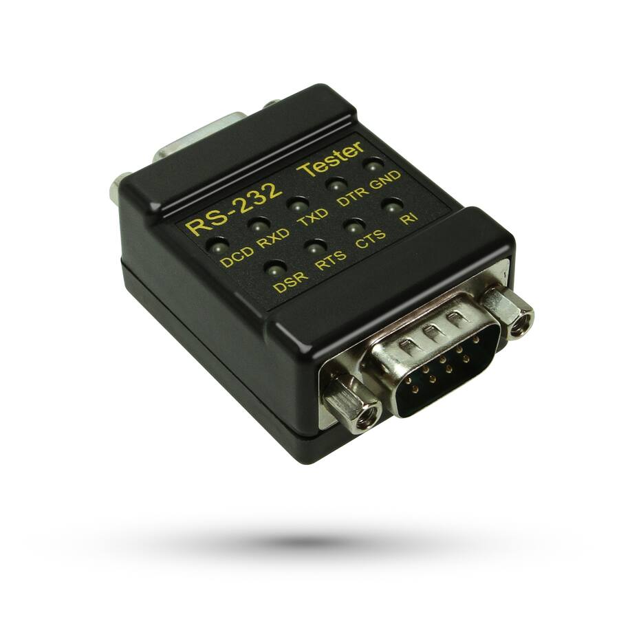 Ase Serial Tester CableMAX Serial Signal Tester for RS 232 Devices DB 9 Male to DB 9 ...