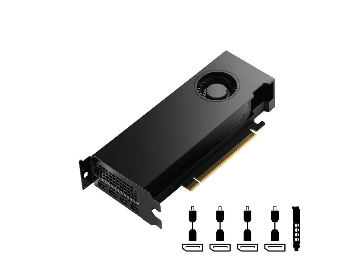 Alt View 4. PNY - PNY RTX 4000 SFF Ada VCNRTX4000ADALP-PB 20GB 160-bit GDDR6 PCI Express 4.0 x16 Video Card - Nvidia.