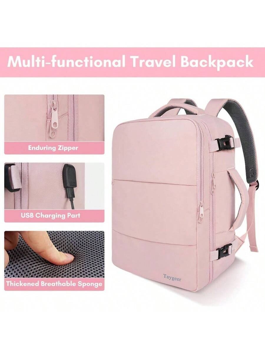 Multi-functional Travel Backpack

- Enduring Zipper
- USB Charging Part
- Thickened Breathable Sponge

Taygeer