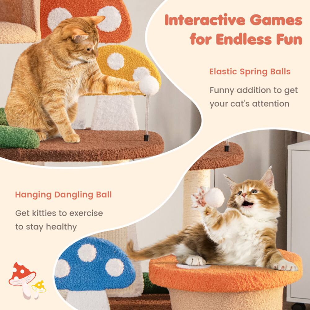 Interactive Games for Endless Fun

Elastic Spring Balls  
Funny addition to get your cat's attention

Hanging Dangling Ball  
Get kitties to exercise to stay healthy