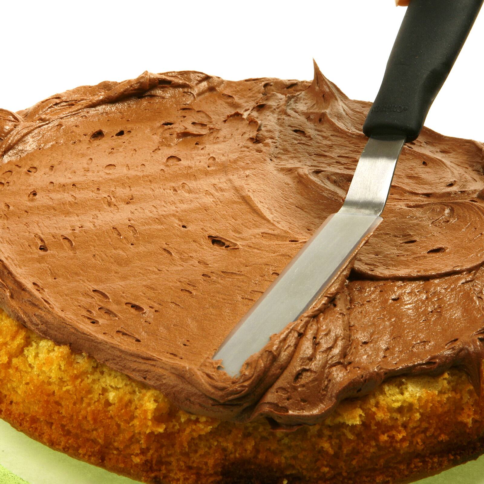 Alt View 3. Norpro - Grip-EZ Offset Cupcake Spatula, Medium, Black Handle - Black.