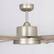 Alt View 6. Parrot Uncle - 72" Modern Silver LED Ceiling Fan with Remote Control and Aluminum Blades - Nickel.