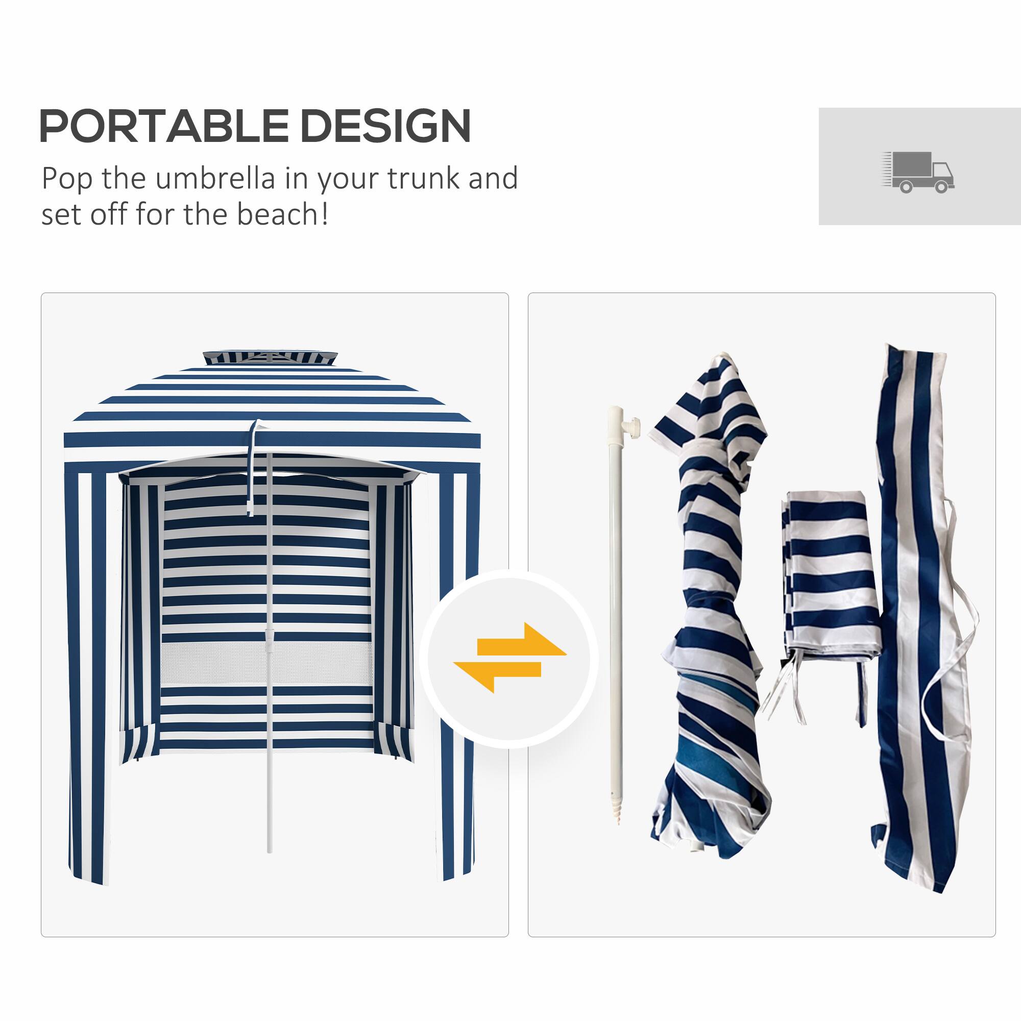 PORTABLE DESIGN
Pop the umbrella in your trunk and set off for the beach!