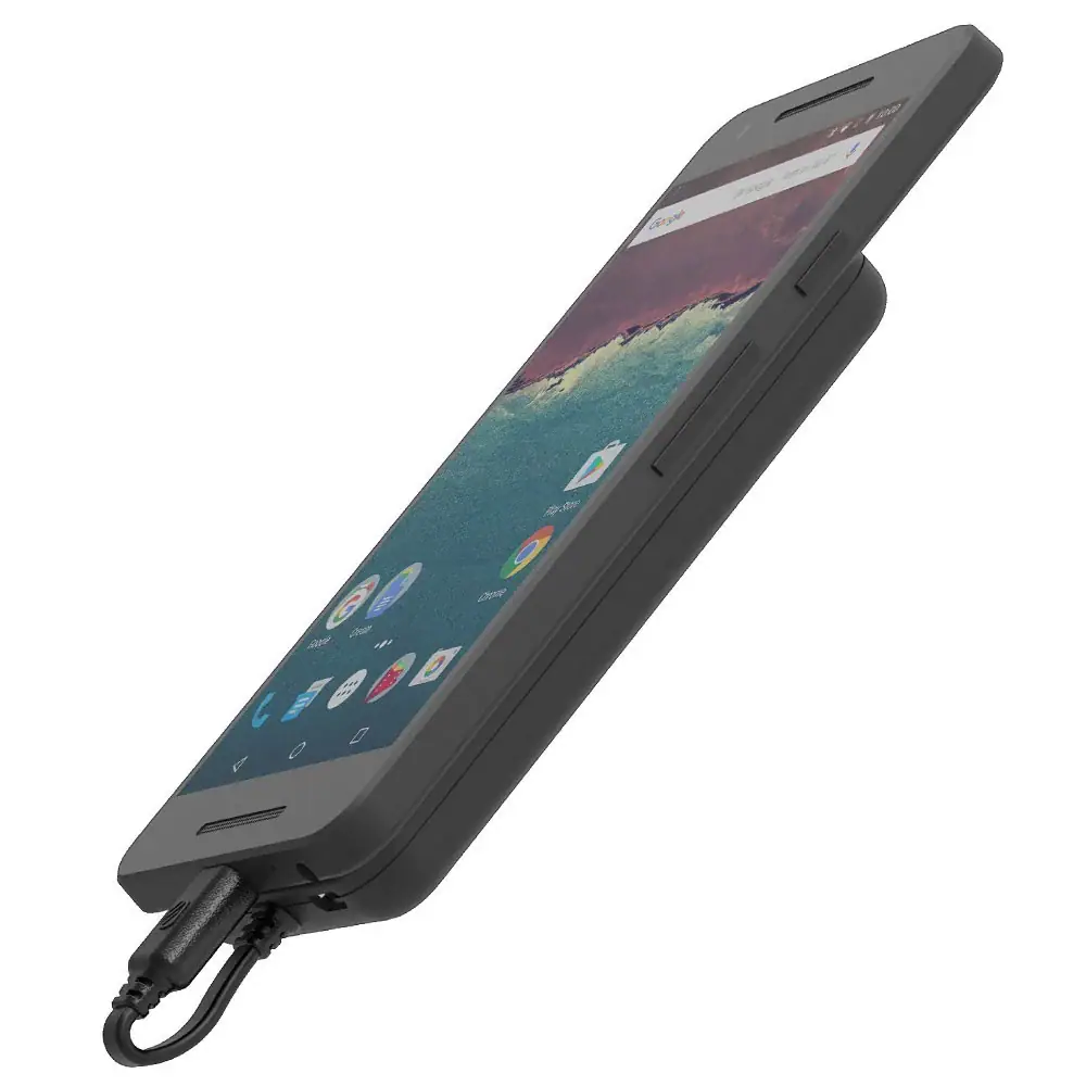 Scosche - MagicMount Portable Mounted Power Bank 4000 mAhh For Micro USB Devices - Black