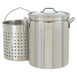 Bayou Classic - 62 Quart Stainless Steel Stockpot with Vented Lid, BC-1160 - Silver