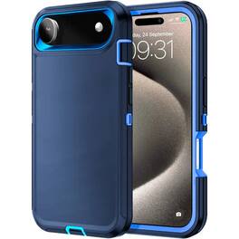 Entronix - Case for iPhone 17 Air - Triple-Layer Heavy Duty Protection - Navy Blue