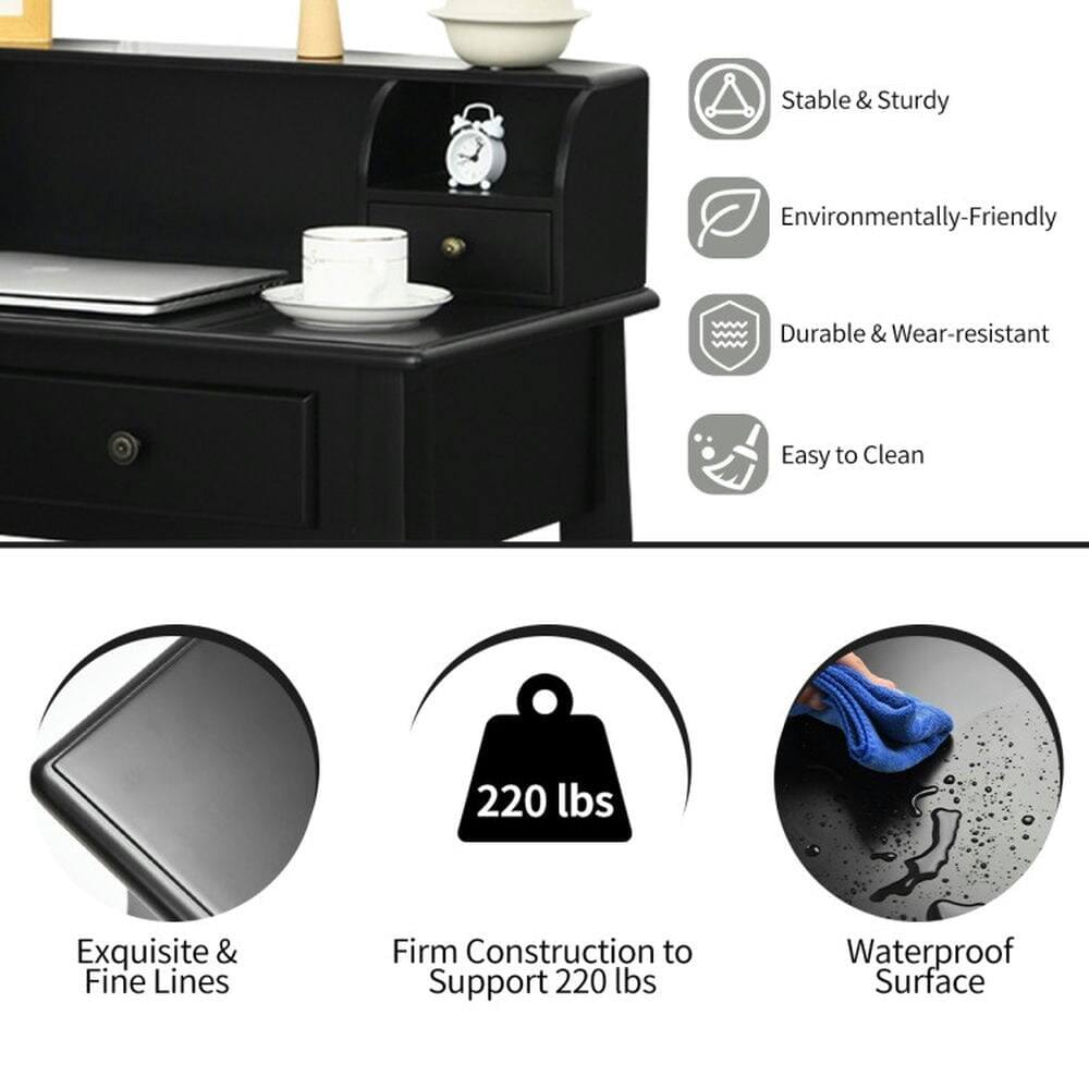 - Stable & Sturdy
- Environmentally-Friendly
- Durable & Wear-resistant
- Easy to Clean
- Exquisite & Fine Lines
- Firm Construction to Support 220 lbs
- Waterproof Surface