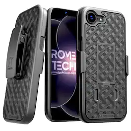 RomeTech - For Apple iPhone 17e Belt Clip Holster Phone Case - Black
