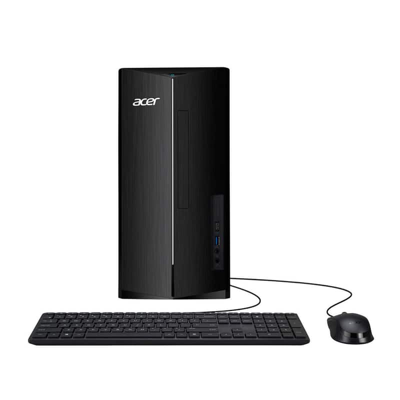 Acer - Aspire Desktop,Intel Core i5-14400,16GB RAM,1TB SSD+160GB Dock Station,Intel 730 UHD Graphics,Wi-Fi 6E,Win 11 - Black