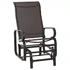 Front. Outsunny - Gliding Lounger Chair - Brown.