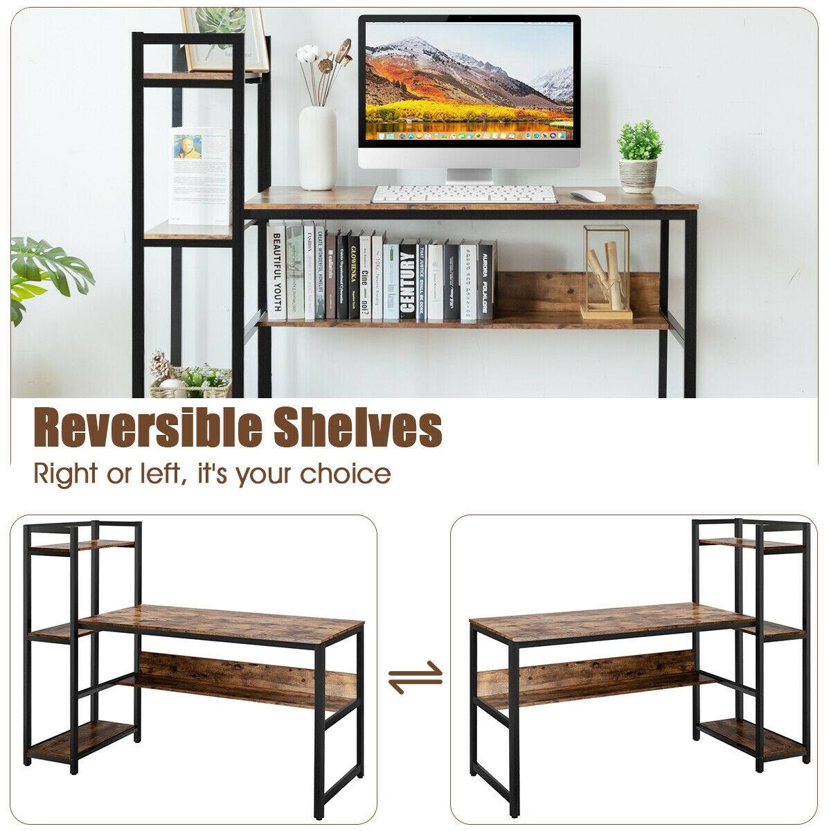 Reversible Shelves Right or left, it's your choice