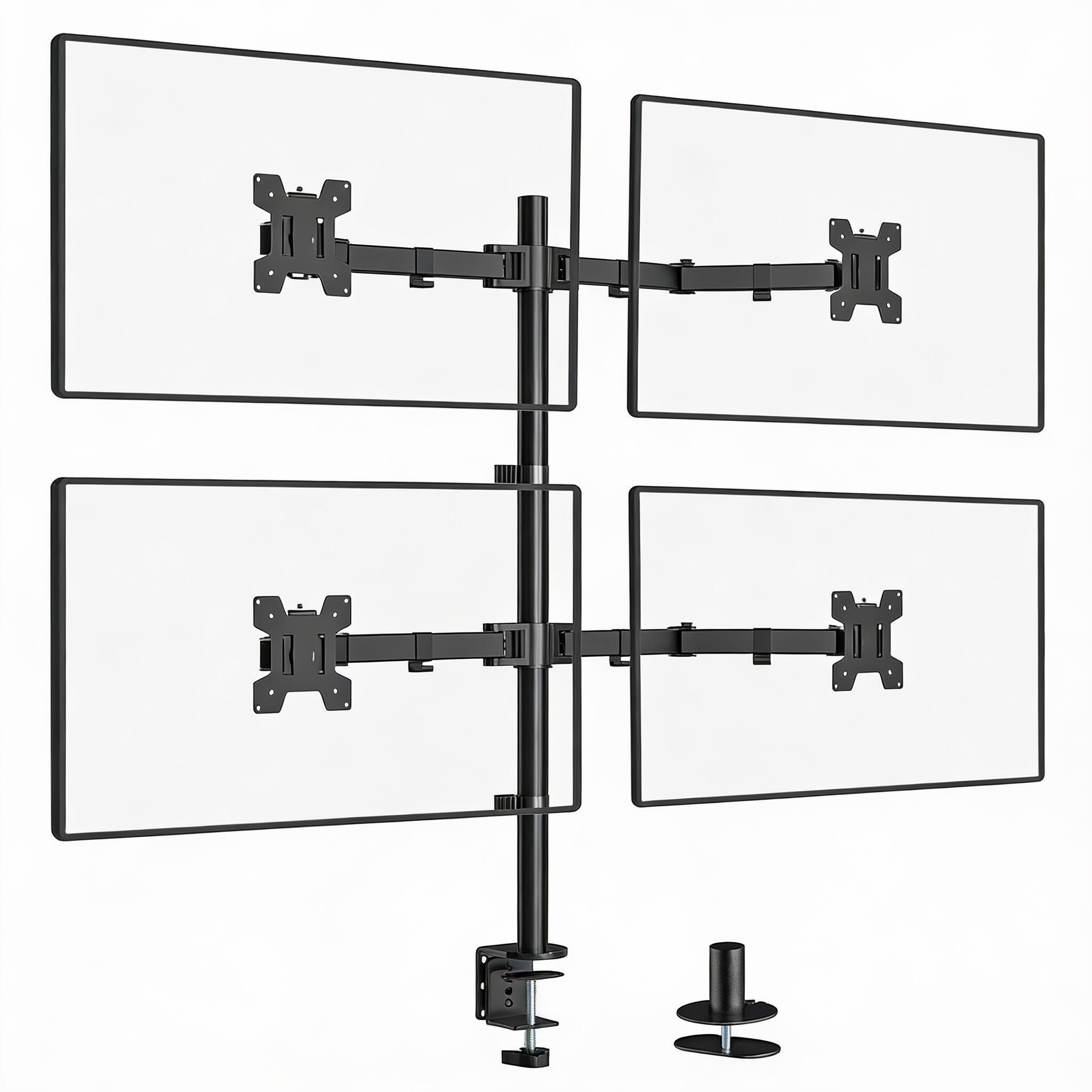 Quad Arms Desk Mount 13-27" 22lb