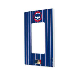 Keyscaper - Chicago Cubs 1979 Cooperstown Pinstripe Single Rocker Light Switch Plate - Multicolor