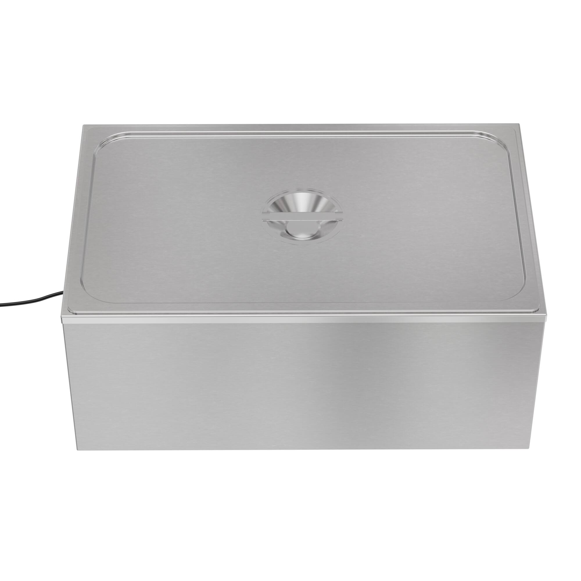 Back. Koolmore - 21 Qt. One-Section Electric Countertop Food Warmer, CFW-1. - Silver.