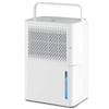 Front. Costway - 32 Pint Dehumidifier 2000 Sq. Ft Portable with 3 Modes & 24H Timer Home Basement - White.