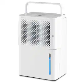 Costway - 32 Pint Dehumidifier 2000 Sq. Ft Portable with 3 Modes & 24H Timer Home Basement - White