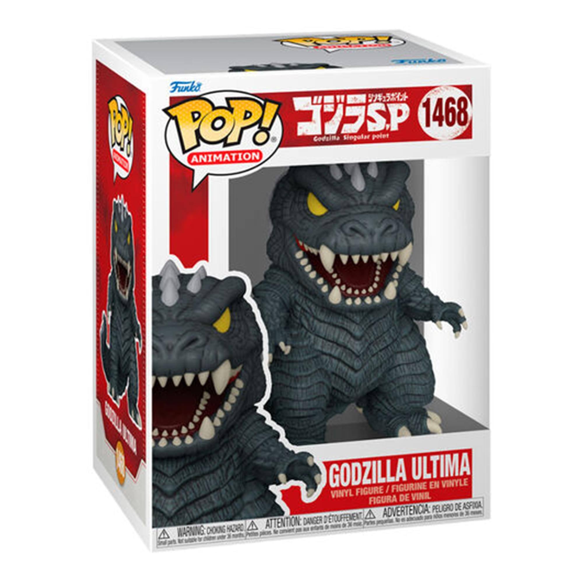 Funko POP! Animation  
Godzilla Ultimate  
1468  
Godzilla Ultimate  
Vinyl Figure / Figurine en Vinyle / Figura de Vinilo / Figura de Vinil  
Danger of Asphyxiation / Peligro de Asfixia / Danger d'Étouffement / Attention: Choking Hazard