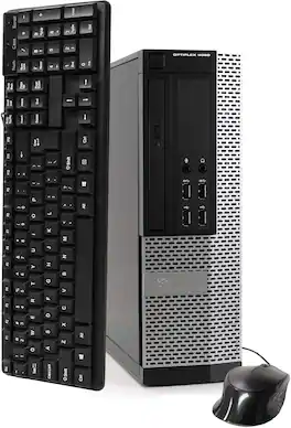 Dell - Refurbished Excellent - OptiPlex 9020 SFF Desktop Computer PC, Intel Quad Core i5 3.2GHz, 16G RAM, 1TB HDD, DVD, Bluetooth, WiFi, Win11 PRO - Black