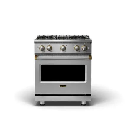 Front. Viking - 5 Series 4.0 Cu. Ft. Freestanding Liquid Propane Gas Convection Range - Stainless steel.
