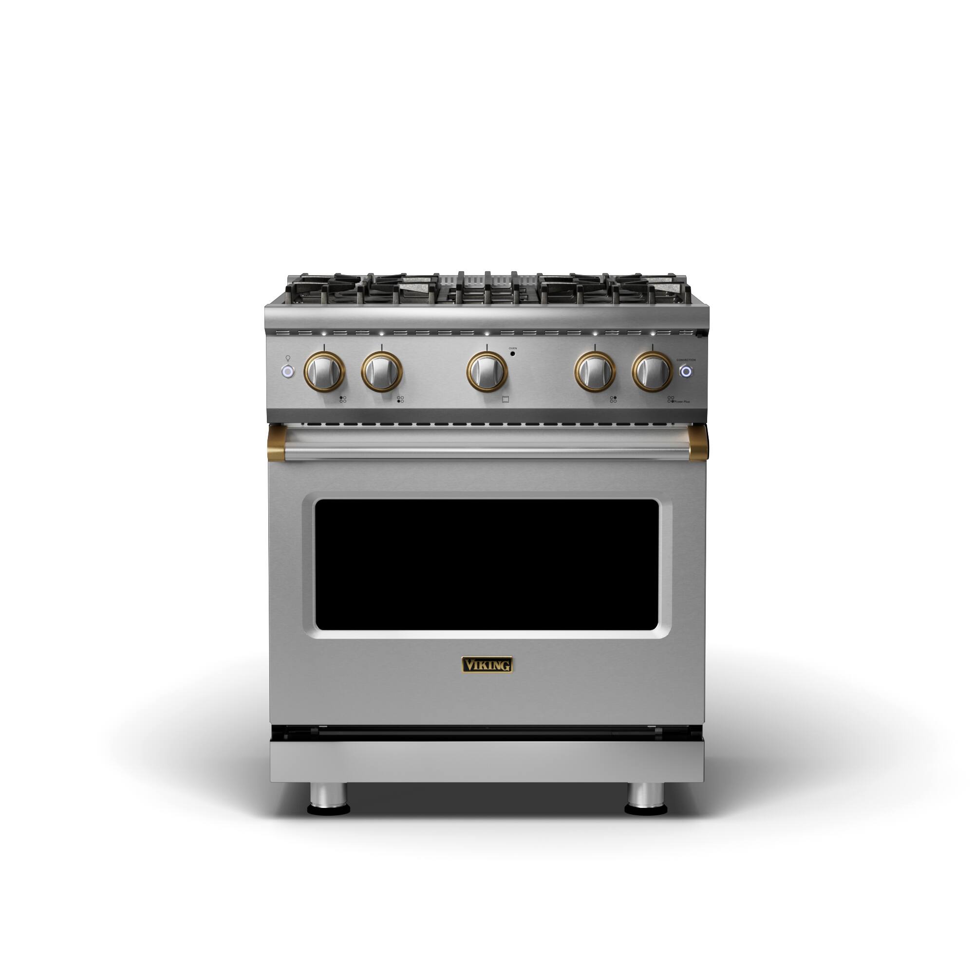 Viking - 5 Series 4.0 Cu. Ft. Freestanding Liquid Propane Gas Convection Range - Stainless Steel