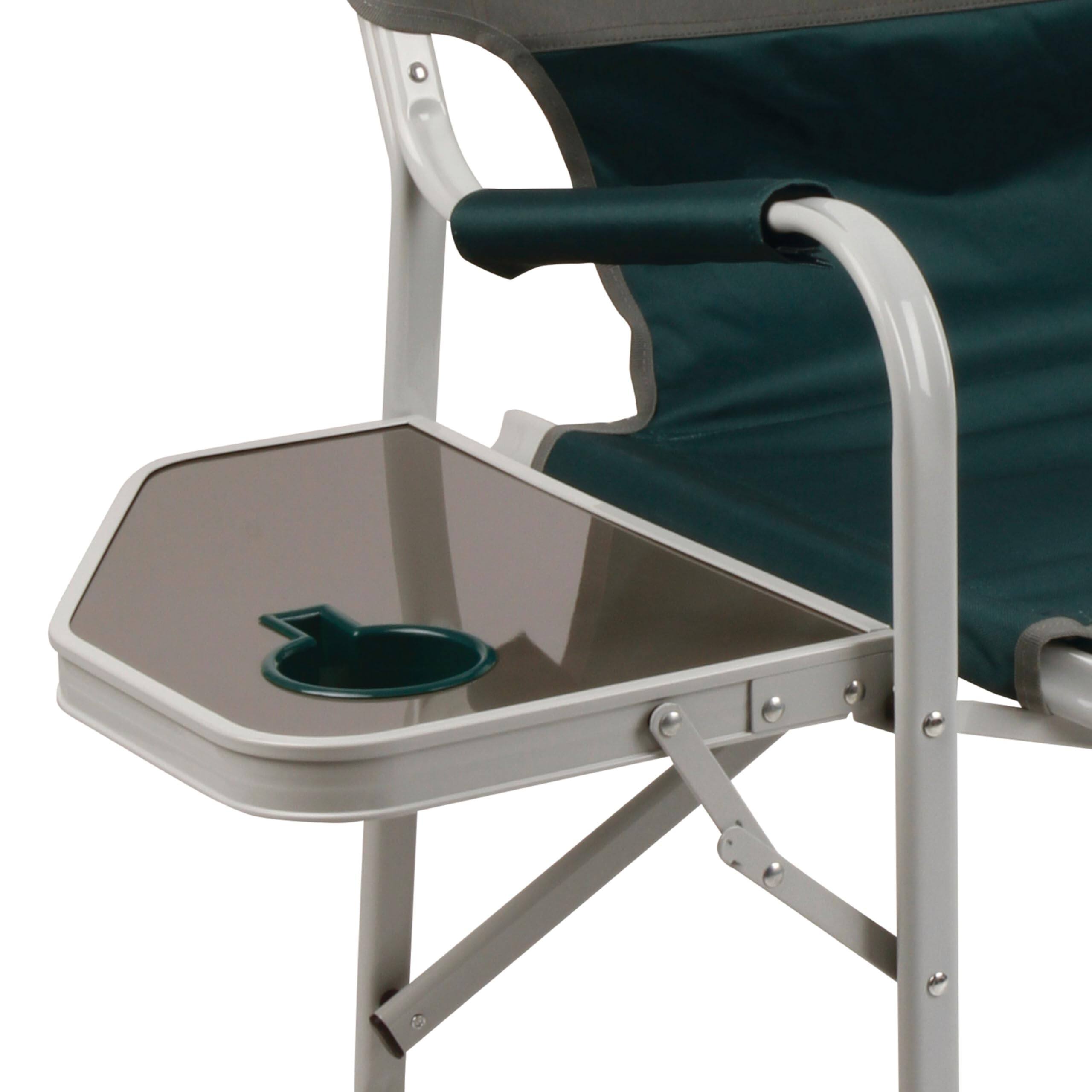 Alt View 1. JETRANSPORT - Outpost Elite Folding Camping Chair With Side Table & Cup Holder Weather-resistant Portable Arm Rests - Default.