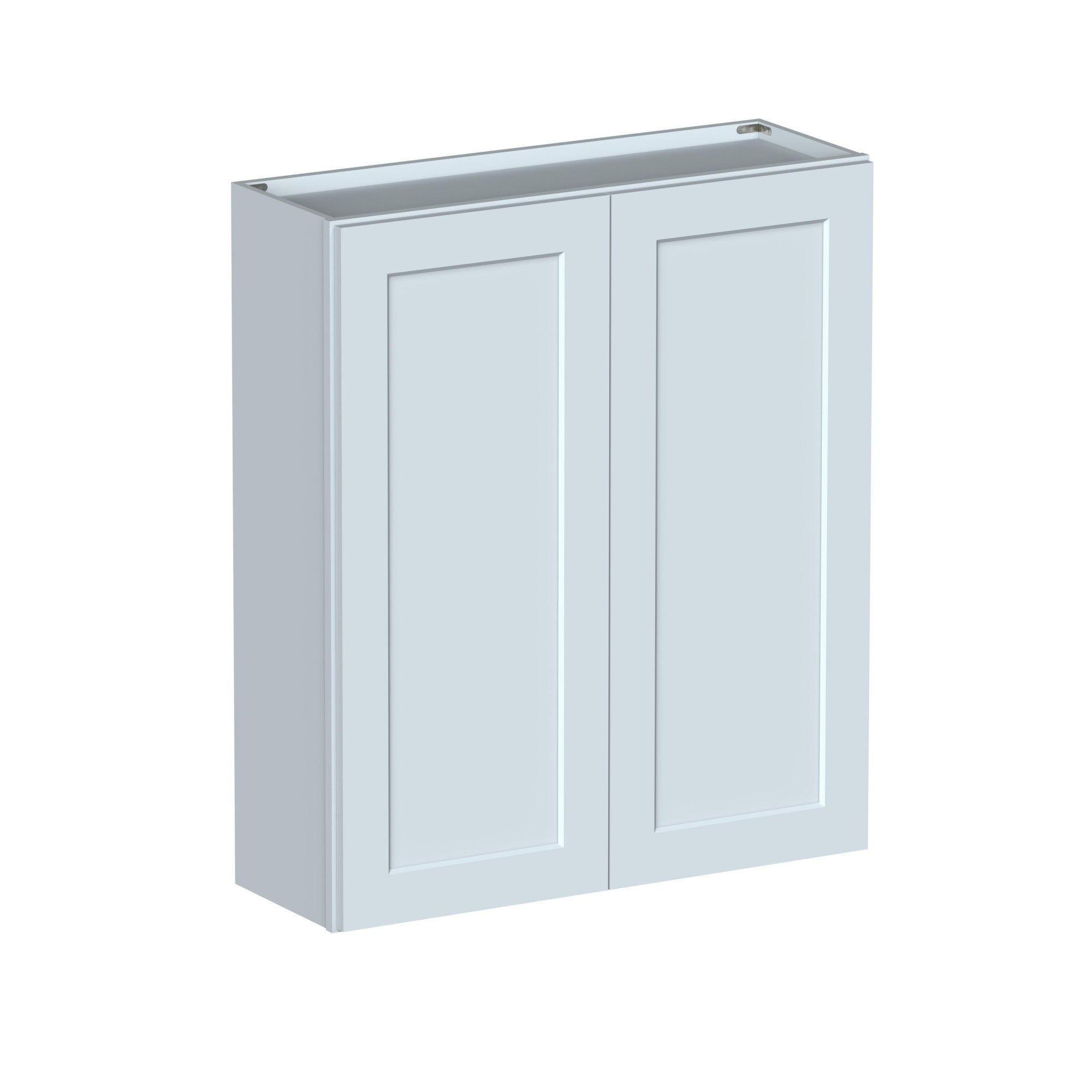Alt View 1. Boyel Living - 36in.W x12in.D x42in.H Dove Gray WALL CABINET Fully assembled Cabinet With Two HDF Doors - Gray.