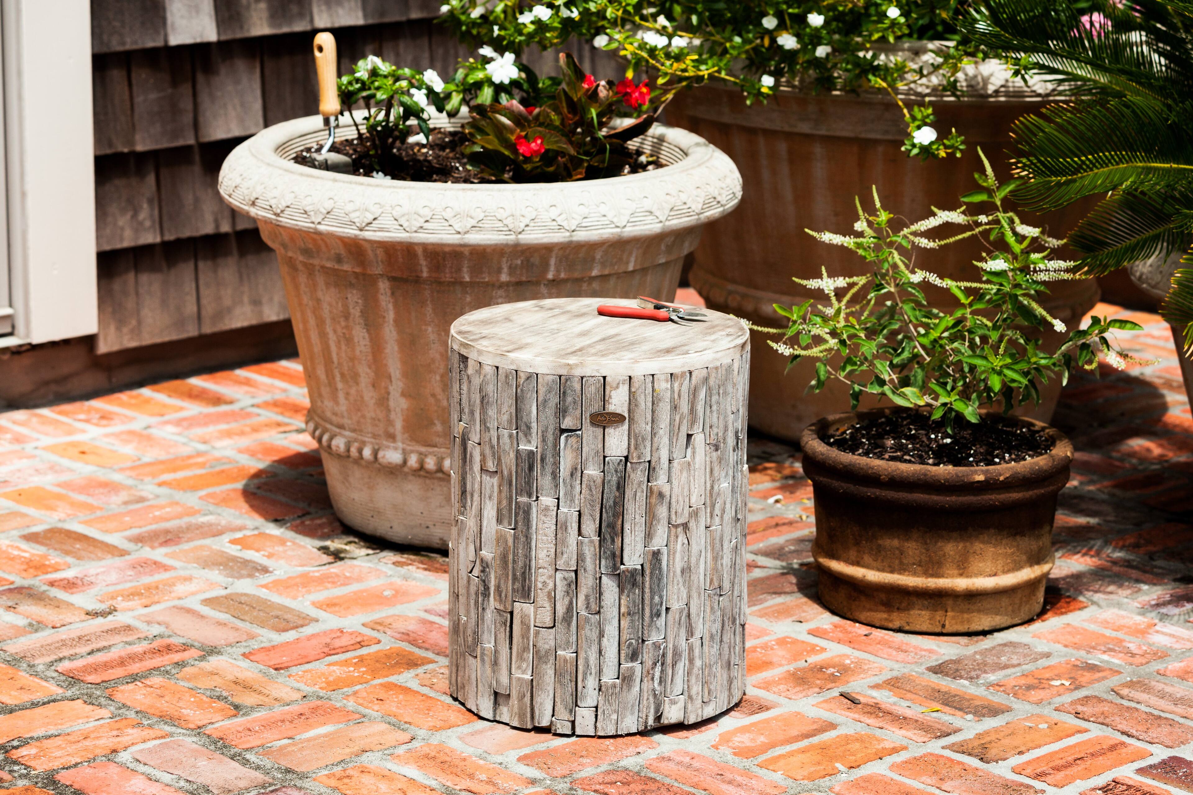 Alt View 15. Patio Sense - Elyse Round Garden Stool.