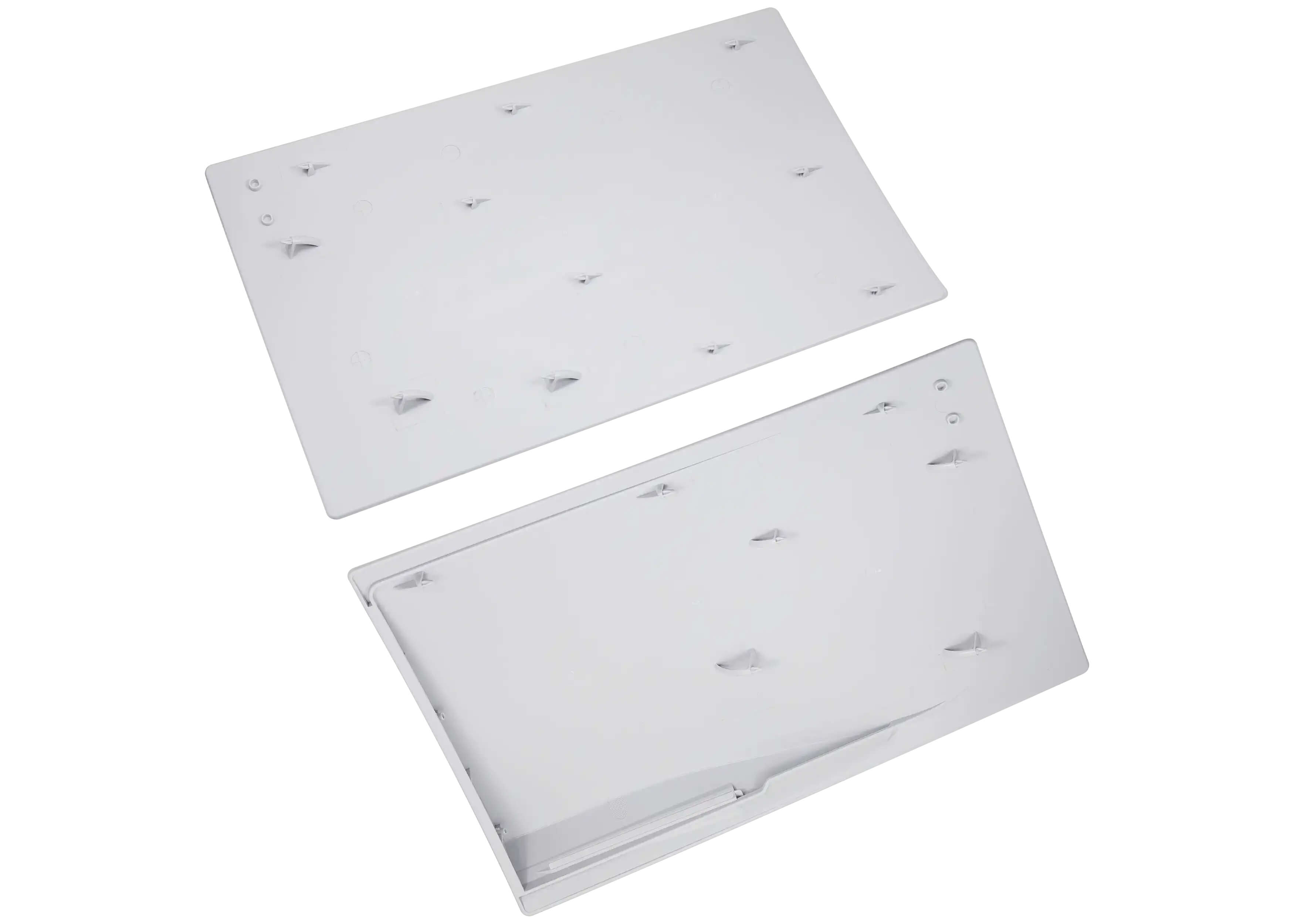 Alt View 2. MobileSentrix - Faceplate Covers (Top & Bottom) Replacement Compatible For Sony PlayStation 5 Disc Edition - White - White.