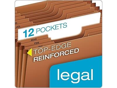 12 Pockets  
Top-Edge Reinforced  
Legal