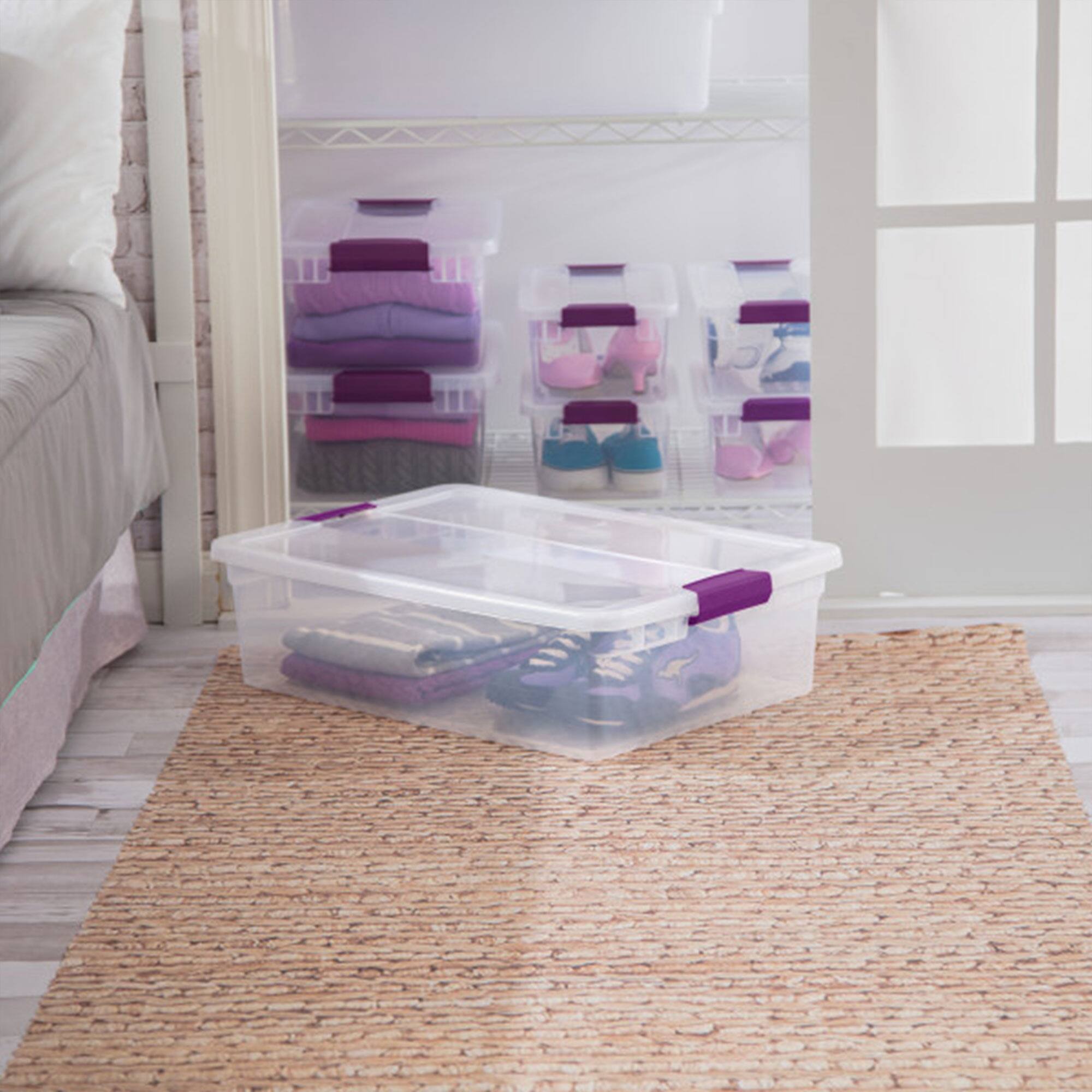 Alt View 2. Sterilite - Sterilite 32 Quart Clear View Storage Container Tote w/ Latching Lid, 24 Pack.