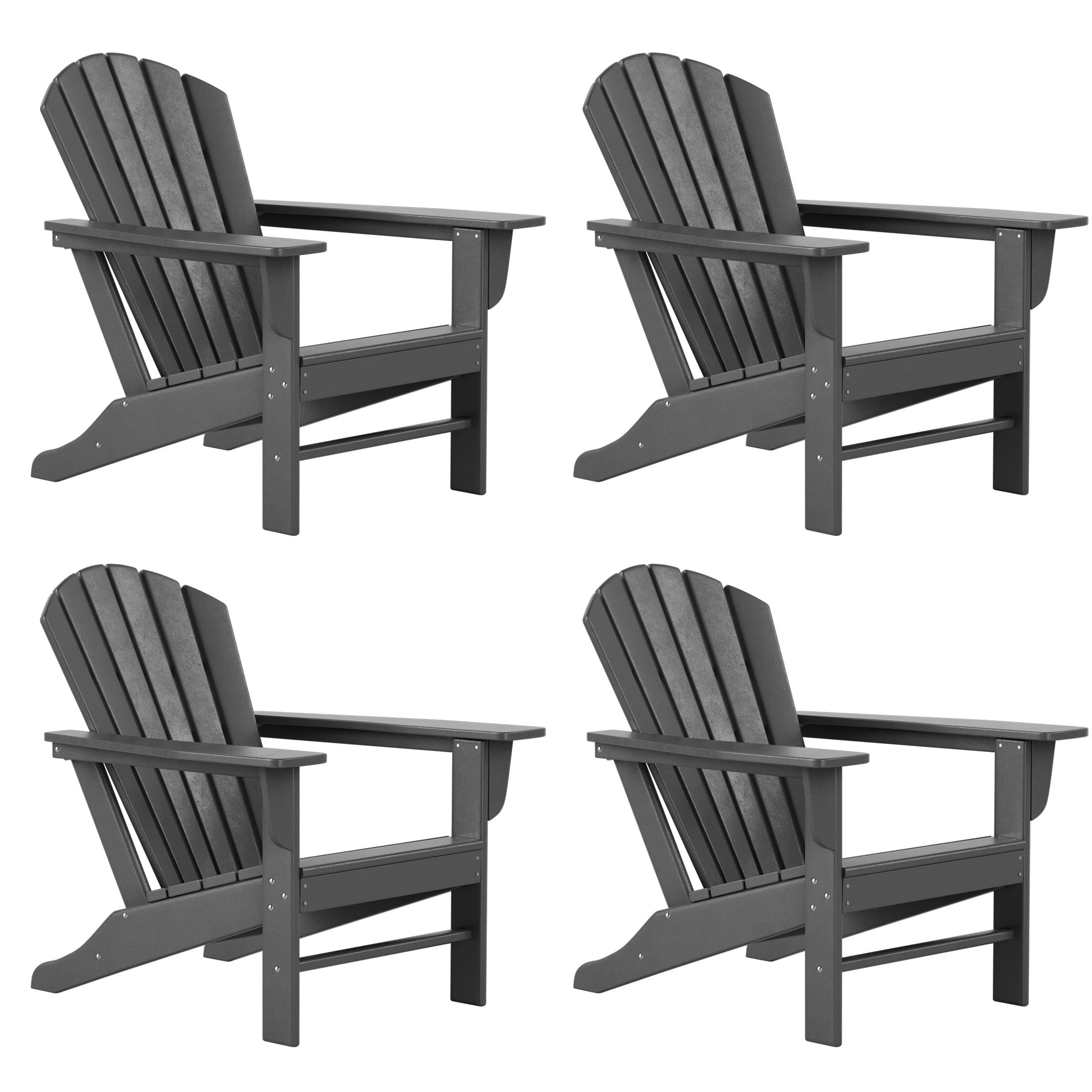 WestinTrends - Dylan Outdoor Adirondack Chair (Set of 4) - Gray price history on PriceWatchPro