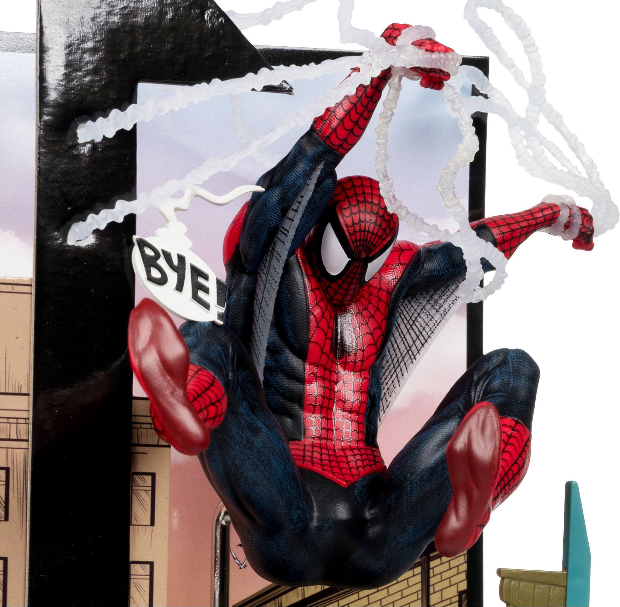 Alt View 3. McFarlane Toys - Marvel 7" Spider-Man (Spider-Man #6) 1:10th Scale Collectible with Scene.