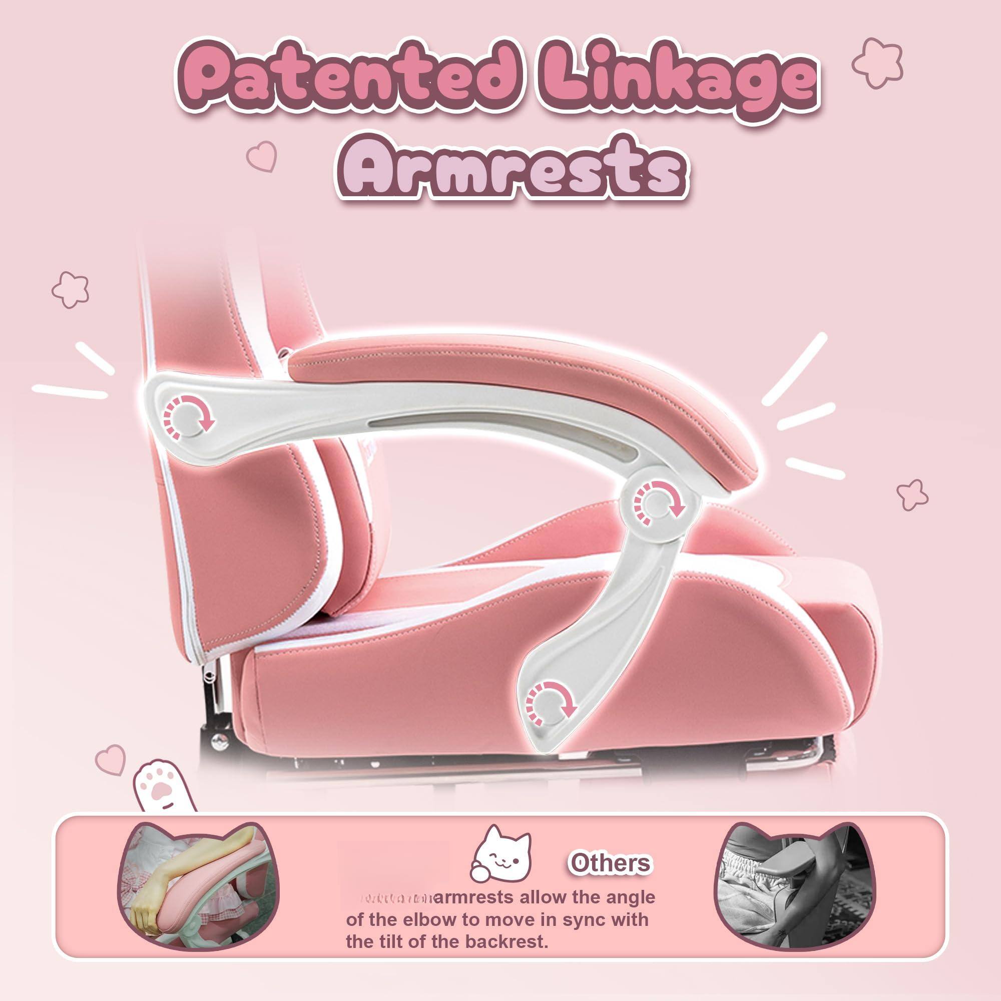 Patented Linkage Armrests

Others
detaimarmrests allow the angle of the elbow to move in sync with the tilt of the backrest.