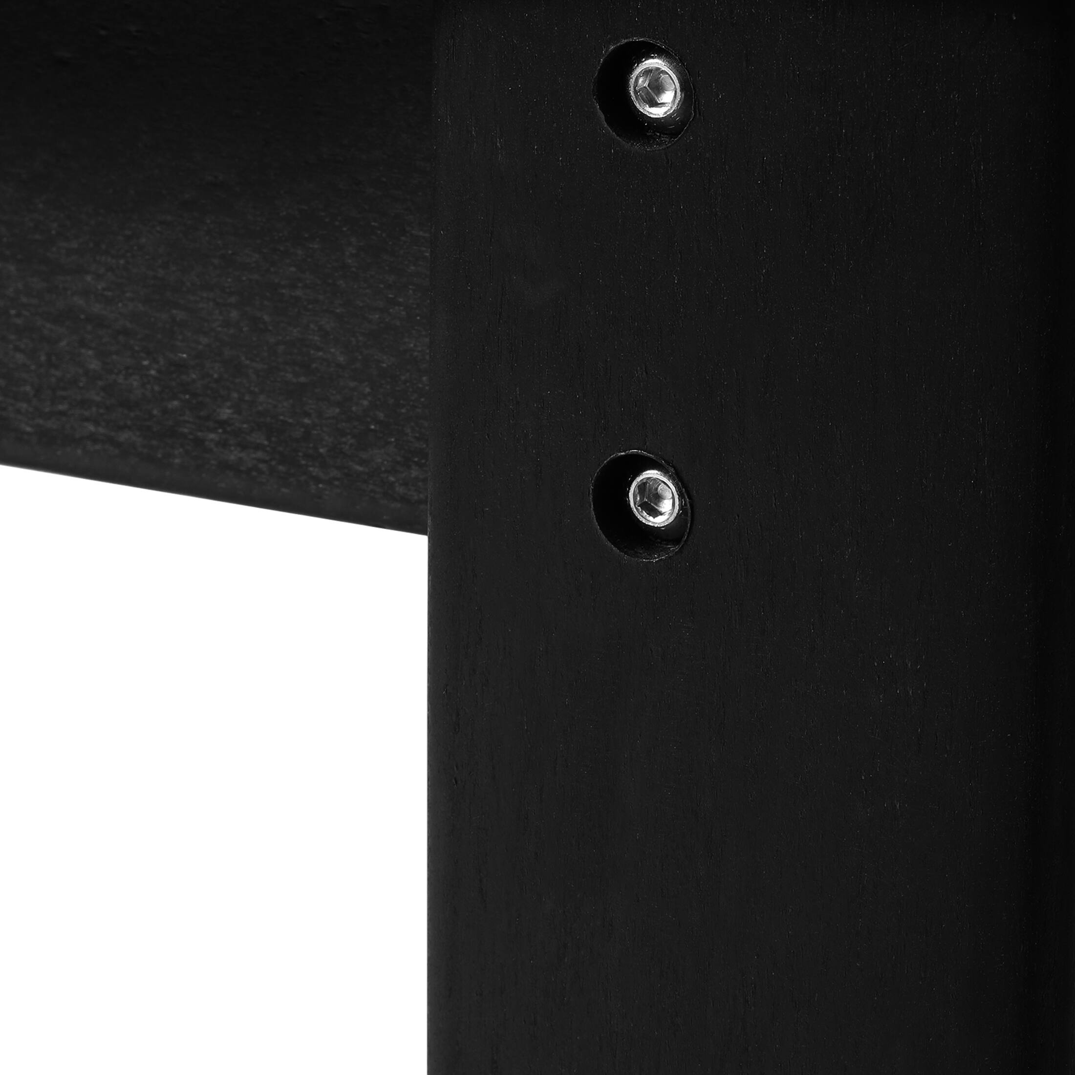 Alt View 5. WestinTrends - WestinTrends Malibu 48" length backless Poly Wood Outdoor / Garden bench - Black.