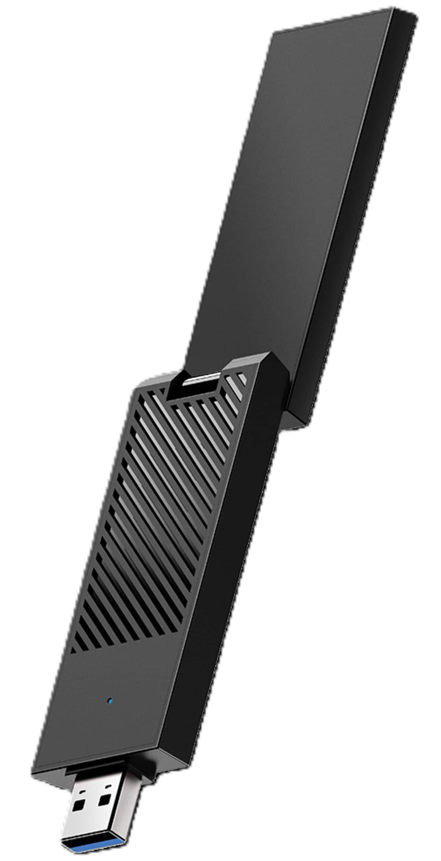Cudy - BE6500 Tir-Band Wi-Fi 7 USB 3.0 Adapter, 802.11be/ax/ac/a/b/g/n, 2880Mbps at 6GHz, 2880Mbps at 5Ghz, 688Mbps at 2.4GHz - Black