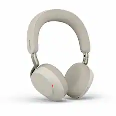 Front. Jabra - Jabra Evolve3 75 Headset - Microsoft Teams Certification - Stereo - Wireless - Bluetooth - 98.4 ft - 35 Ohm - 20 Hz to - Gray.