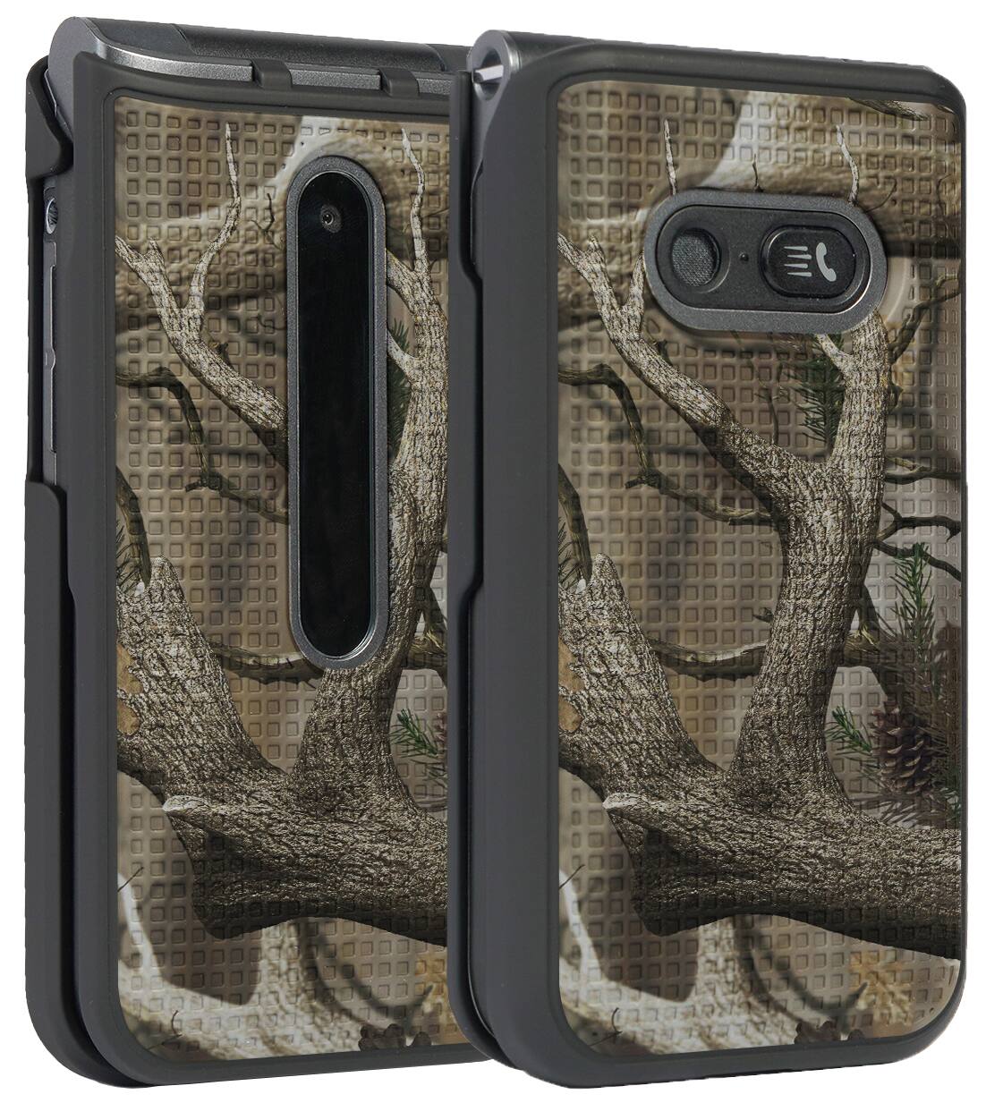 Front. Nakedcellphone - Hard Case for LG Classic Flip Phone - Autumn Camo (Black).