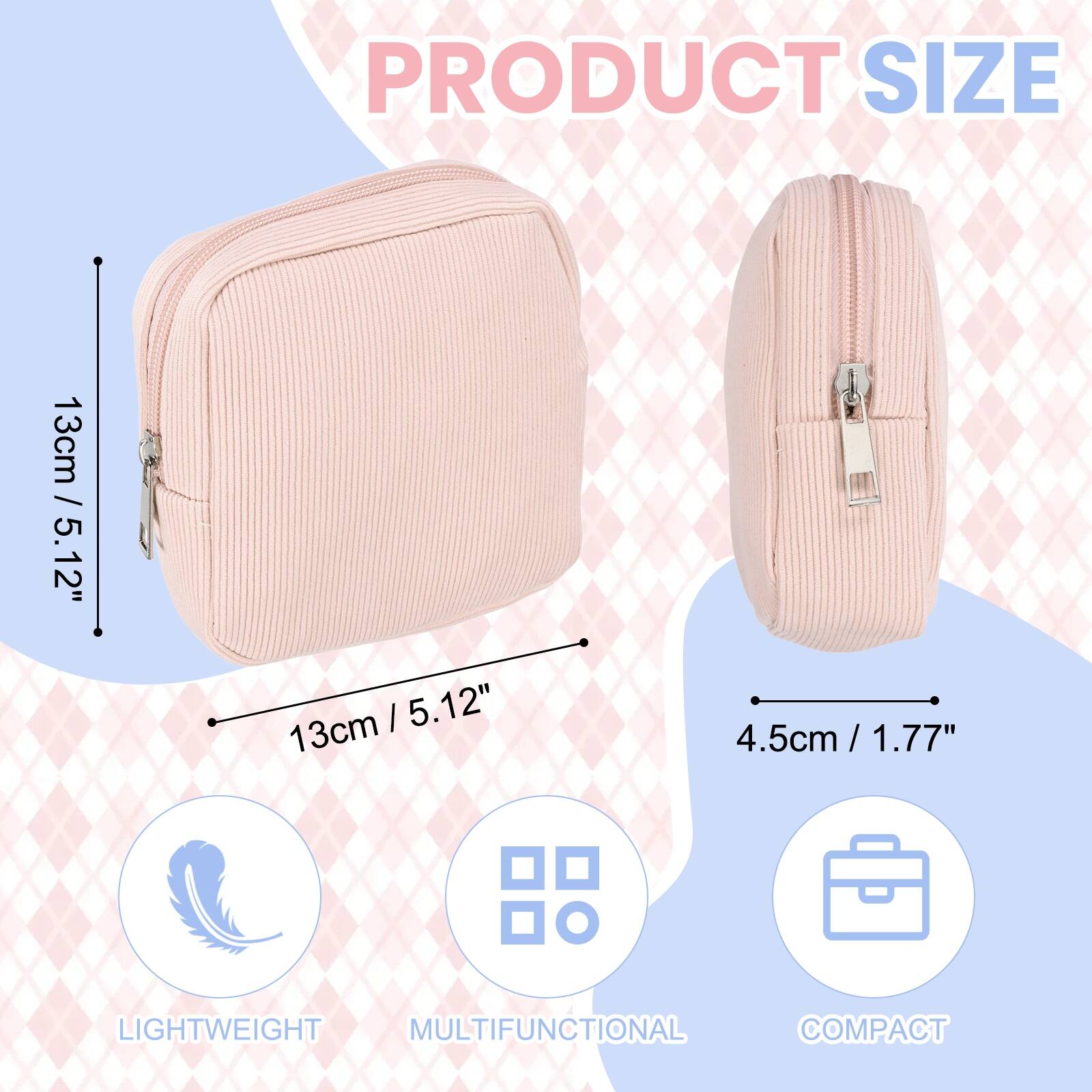 PRODUCT SIZE  
13cm / 5.12"  
4.5cm / 1.77"  
LIGHTWEIGHT  
MULTIFUNCTIONAL  
COMPACT