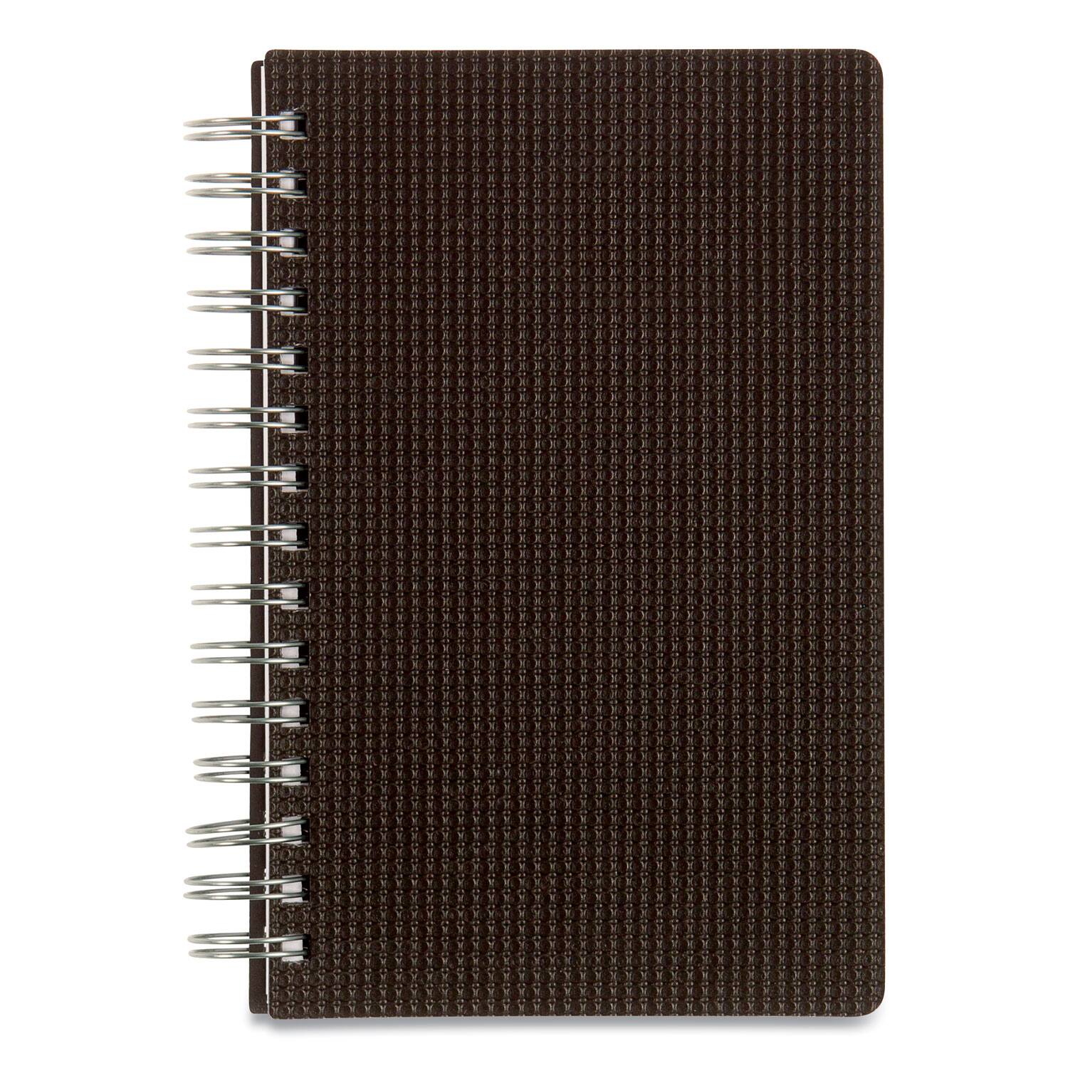 Left. Brownline - DuraFlex Daily Planner 8 x 5 Black Cover 12 Month Jan to Dec 2026.