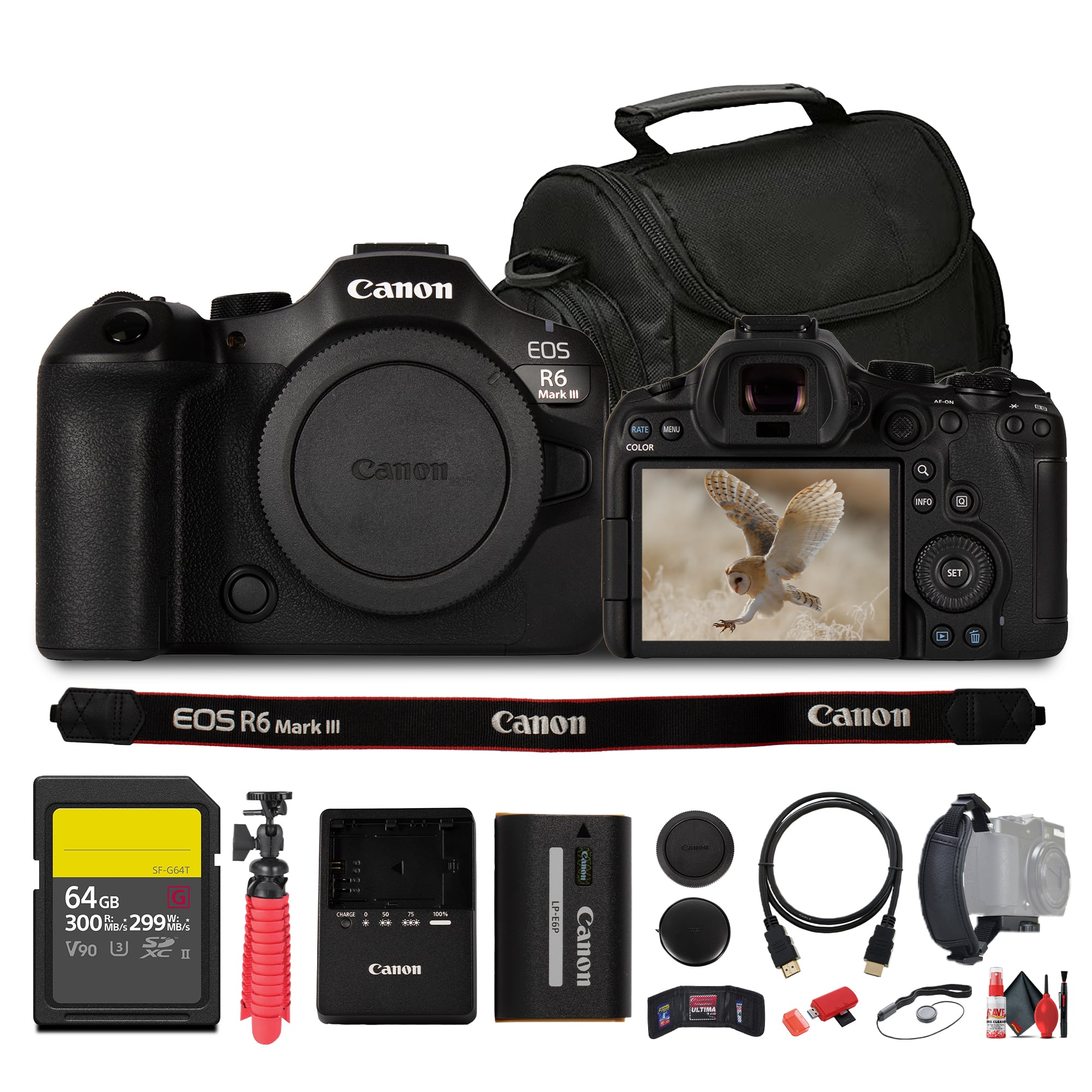 Canon - EOS R6 Mark III Full Frame Mirrorless Camera RF Mount | 32.5MP Sensor with 7K RAW, Oversampled 4K 120p Video, 40fp